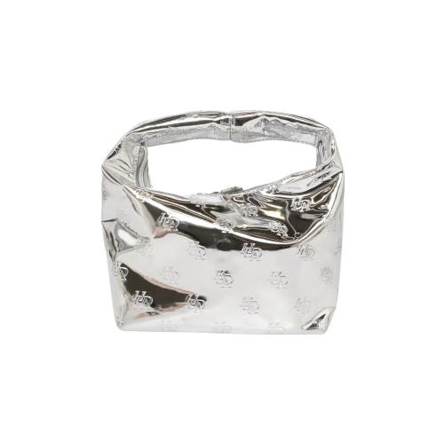 HUDA BEAUTY Silver make-up bag