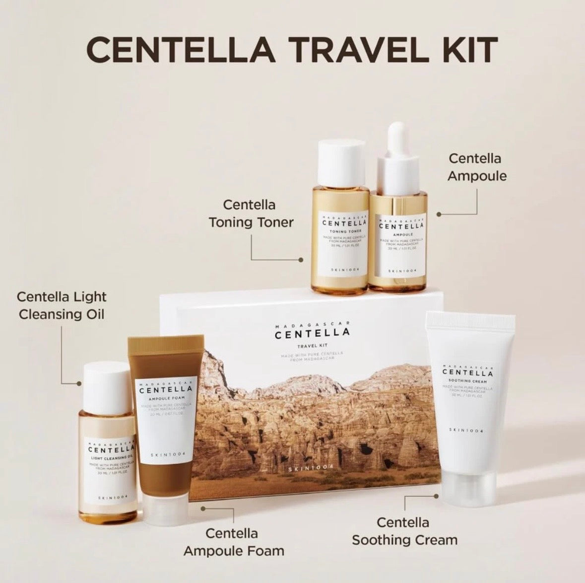 SKIN1004 Madagascar Centella Travel Kit
