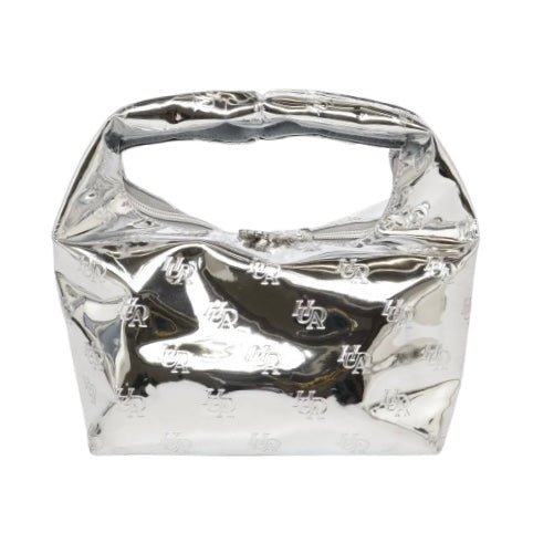 HUDA BEAUTY Silver make-up bag