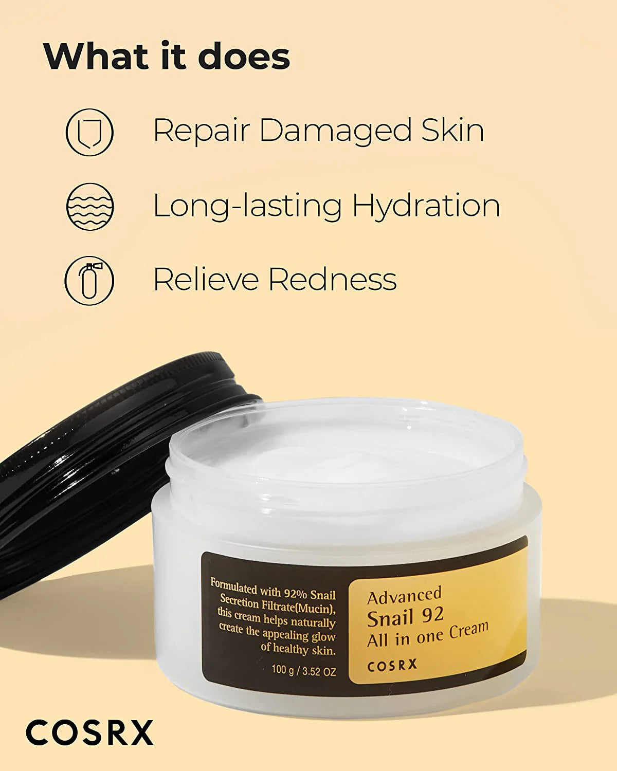 COSRX Advanced Snail 92 Crème tout-en-un