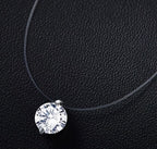 Colier transparent avec pendentif (Offert)
