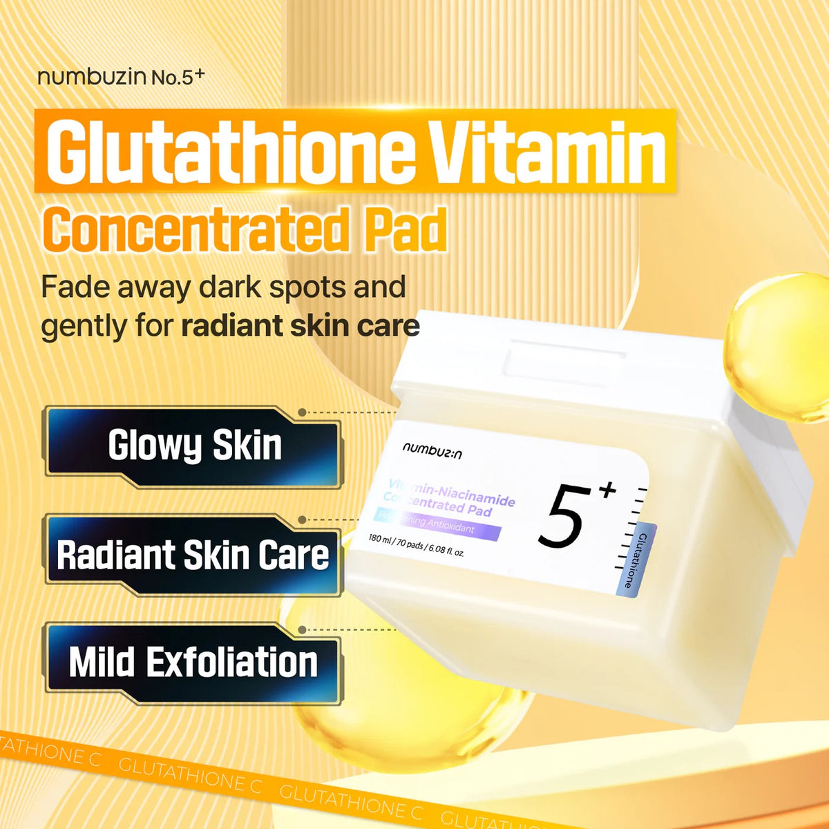 NUMBUZIN Glutathione Vitamin-Niacinamide Pad
