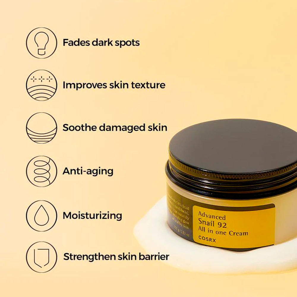 COSRX Advanced Snail 92 Crème tout-en-un